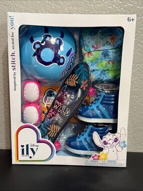 New Disney ILY 4ever Stitch Inspired Skateboard Accessory Pack For 18" Dolls